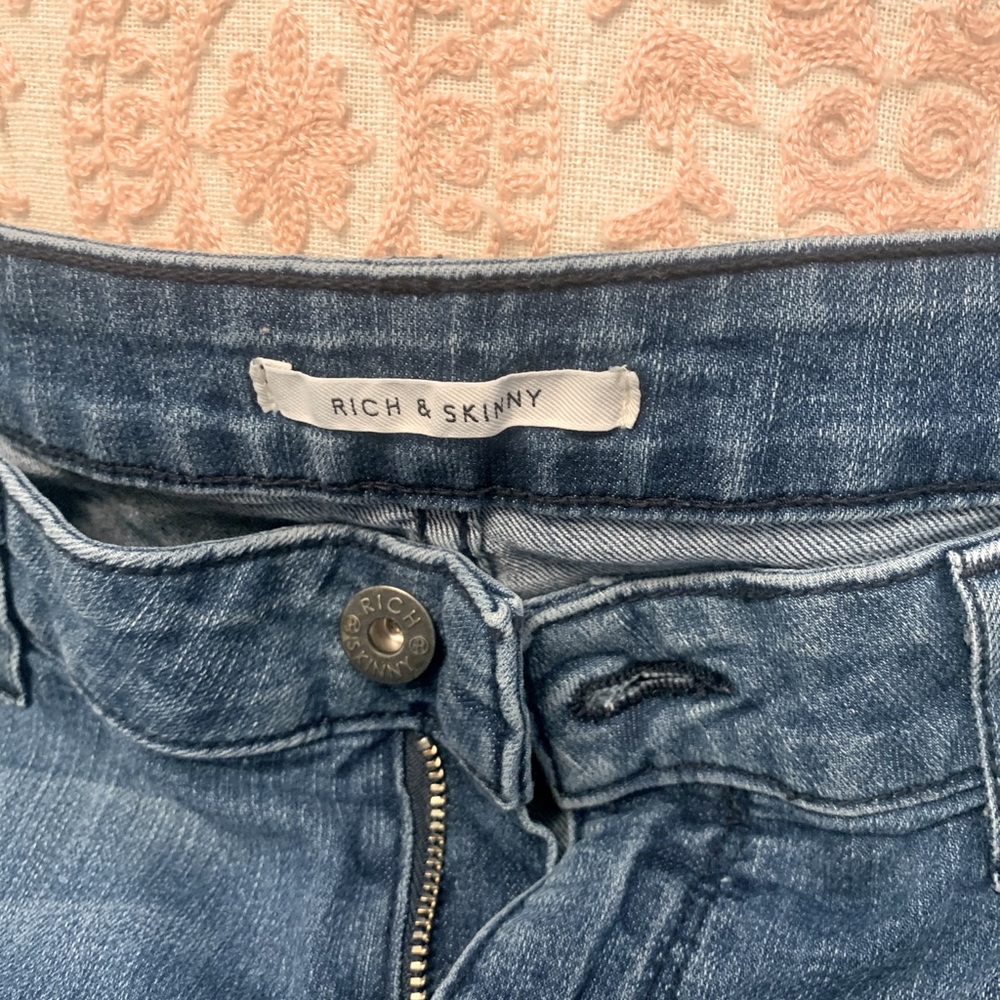 Rich & Skinny stretch denim jeans. Neiman Marcus $